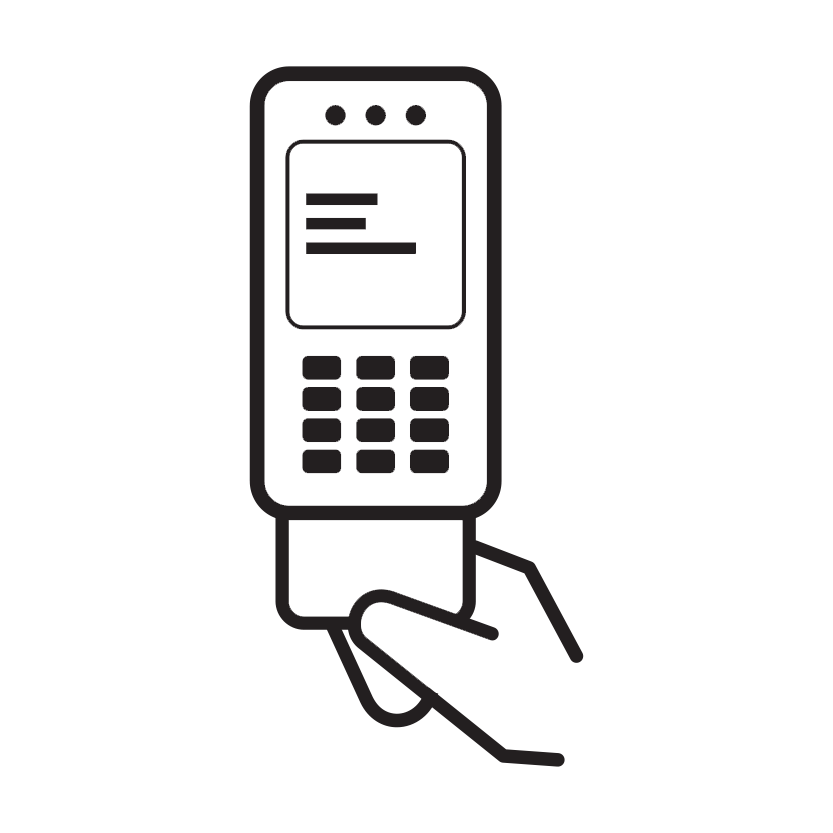 Contactless Card Insert Button